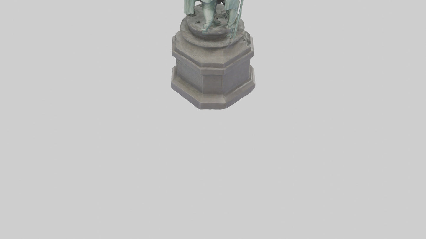 The Defenders of Liberty statue model 3D model
