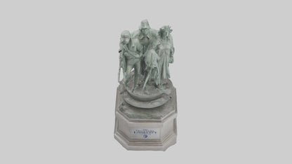 The Defenders of Liberty statue model 3D model