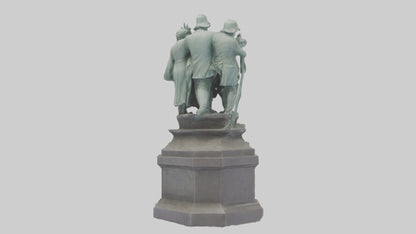 The Defenders of Liberty statue model 3D model