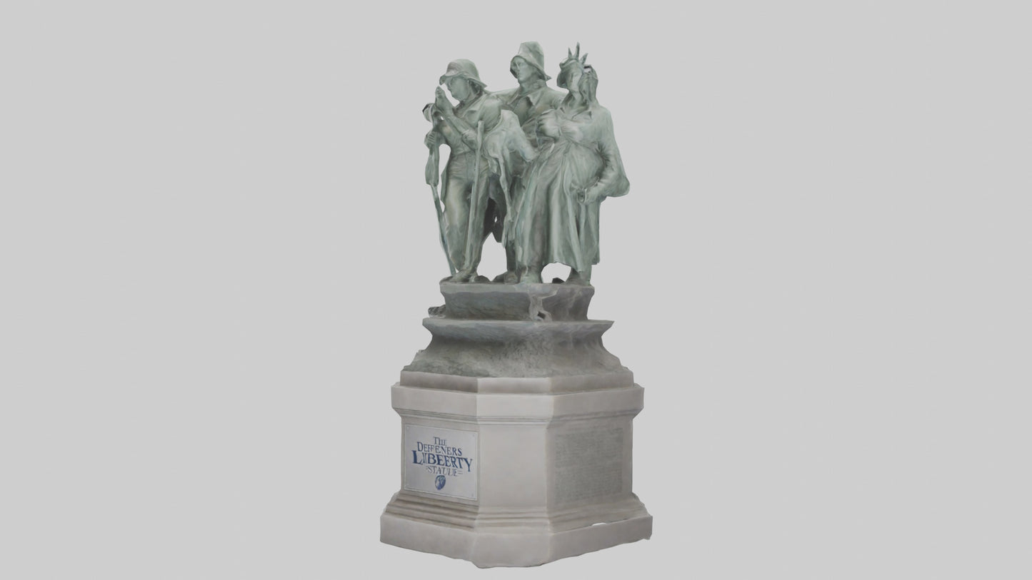The Defenders of Liberty statue model 3D model