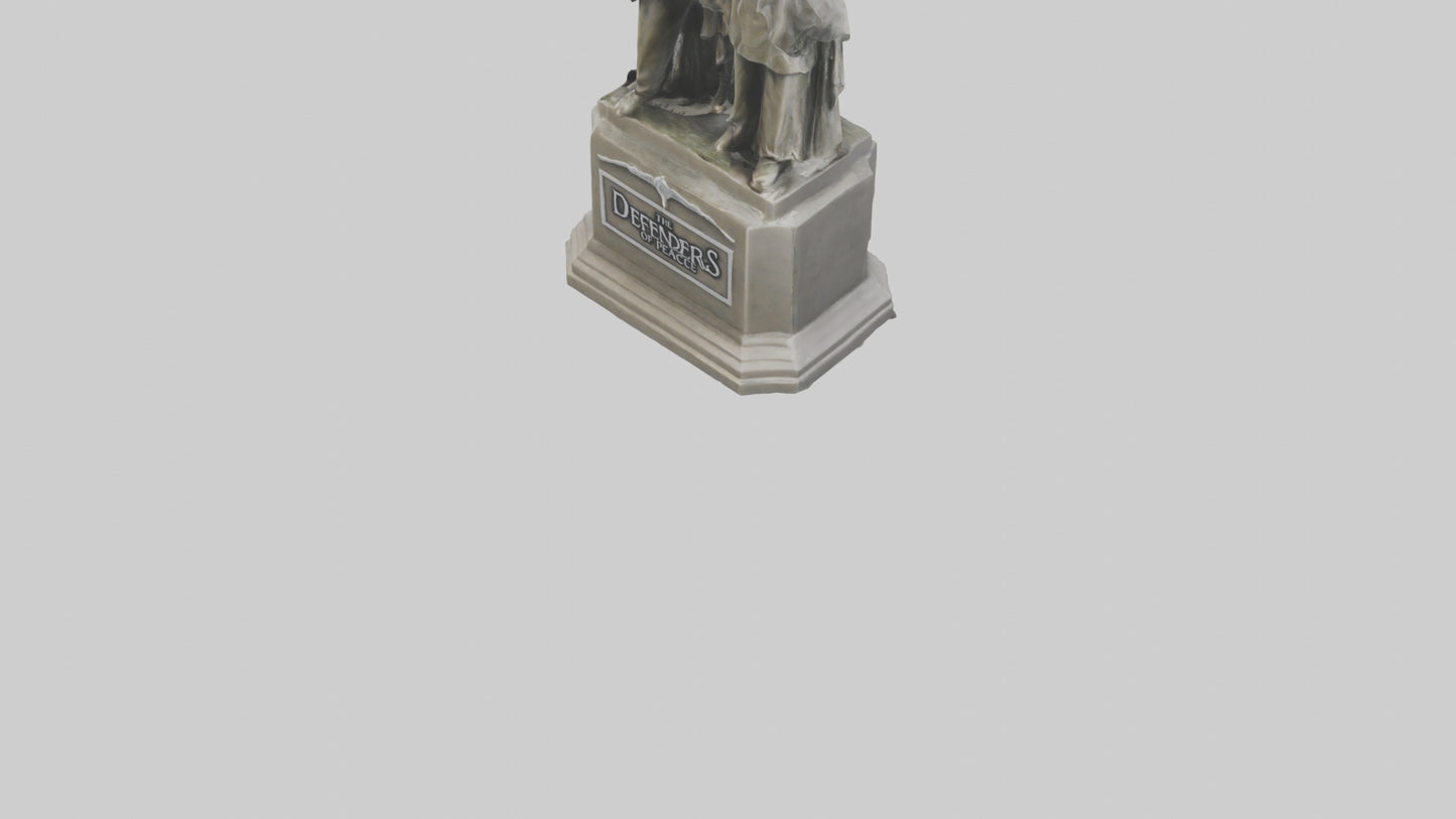The Defenders of Peace statue model 3D model