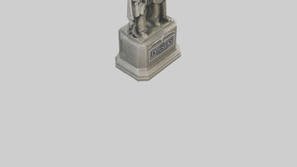 The Defenders of Peace statue model 3D model