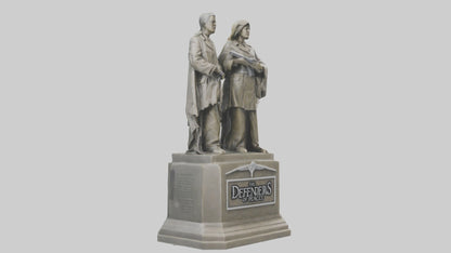 The Defenders of Peace statue model 3D model