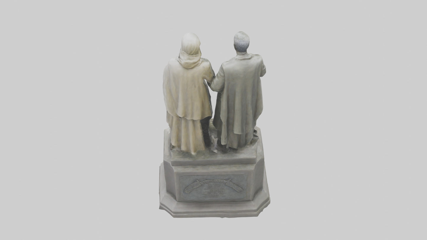 The Defenders of Peace statue model 3D model