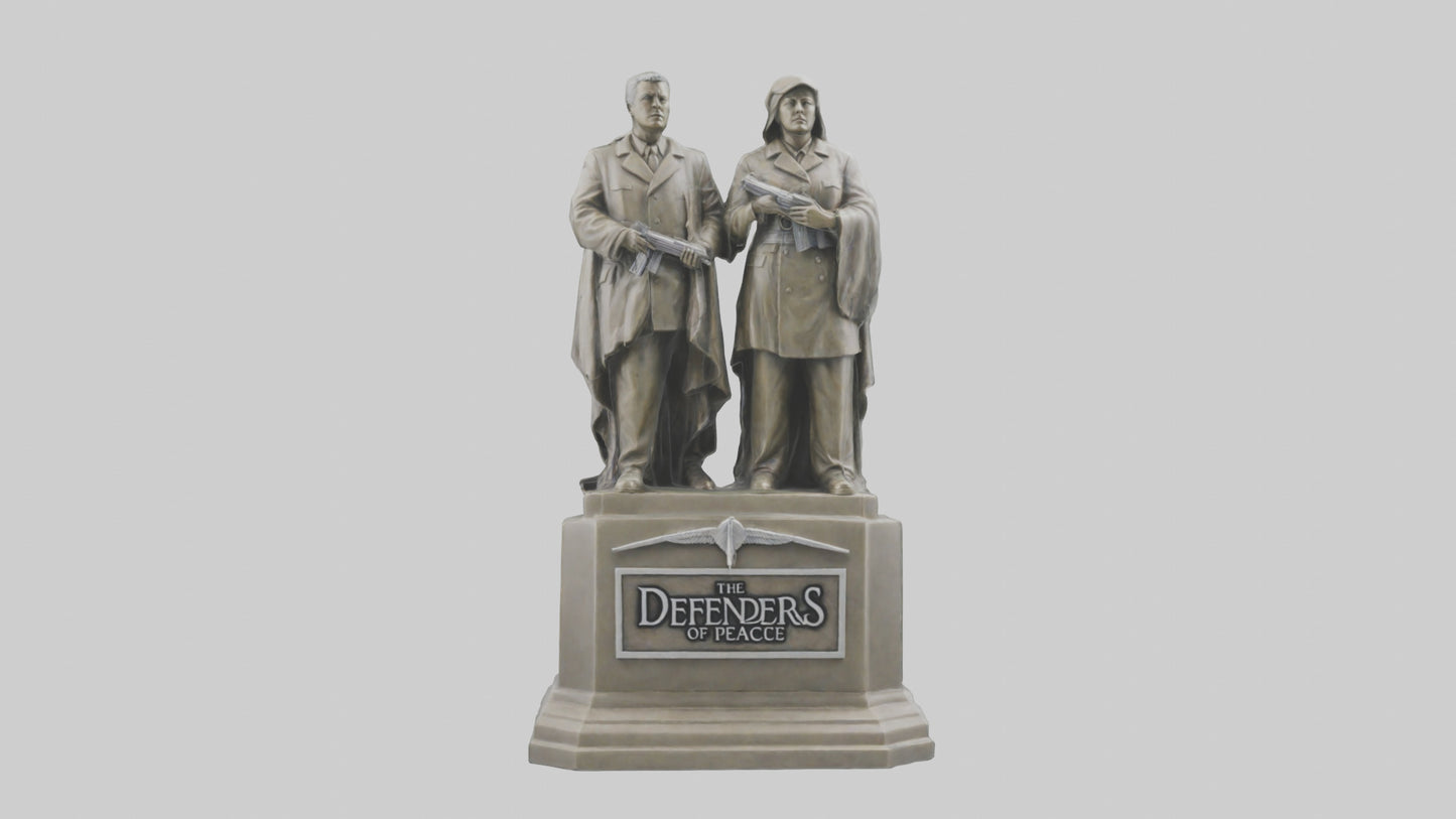 The Defenders of Peace statue model 3D model