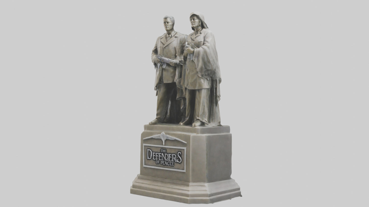 The Defenders of Peace statue model 3D model