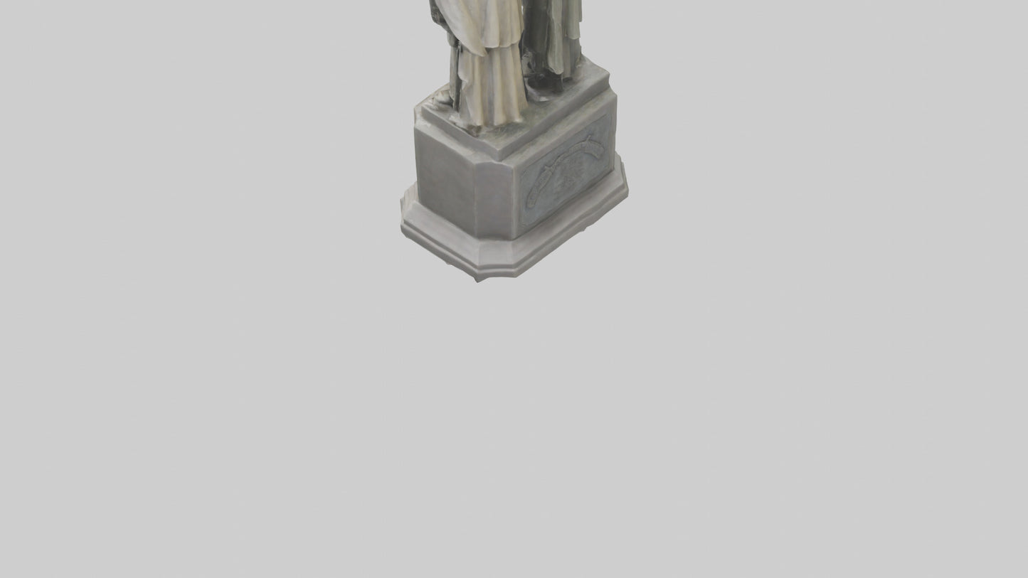 The Defenders of Peace statue model 3D model