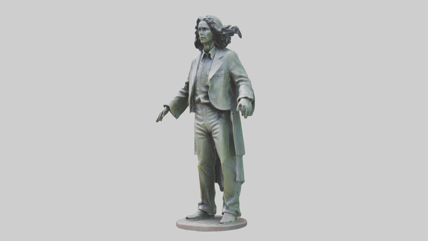 The Doors statue model 3D model