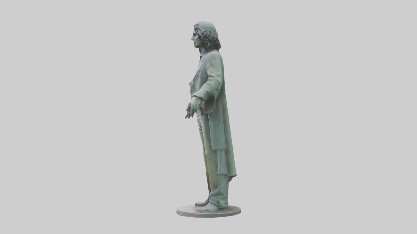 The Doors statue model 3D model