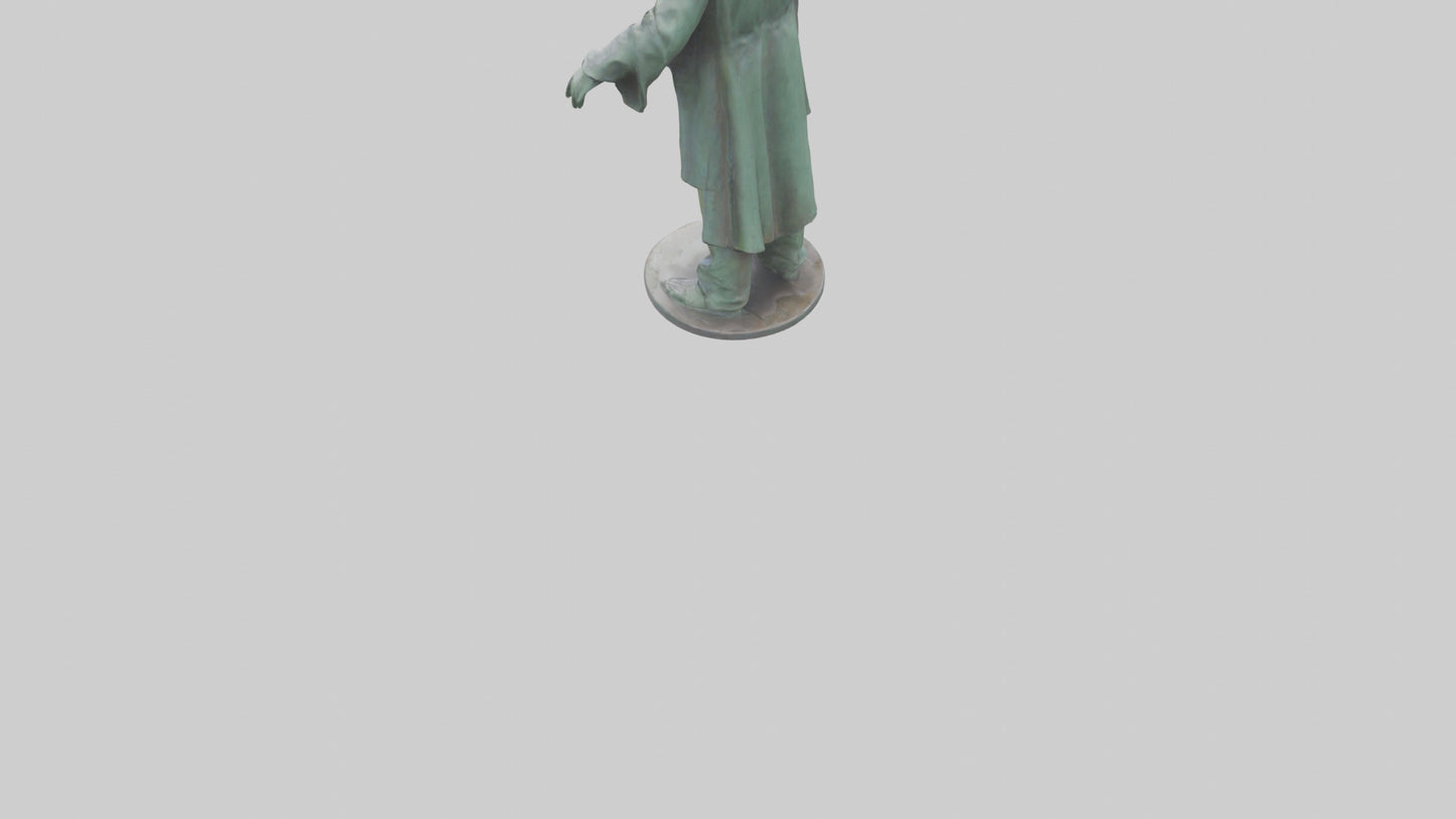 The Doors statue model 3D model