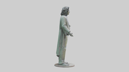 The Doors statue model 3D model