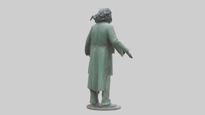 The Doors statue model 3D model