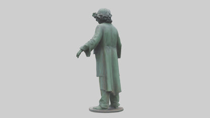 The Doors statue model 3D model