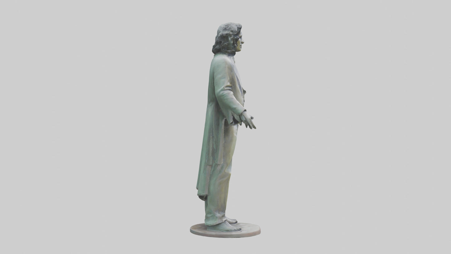 The Doors statue model 3D model