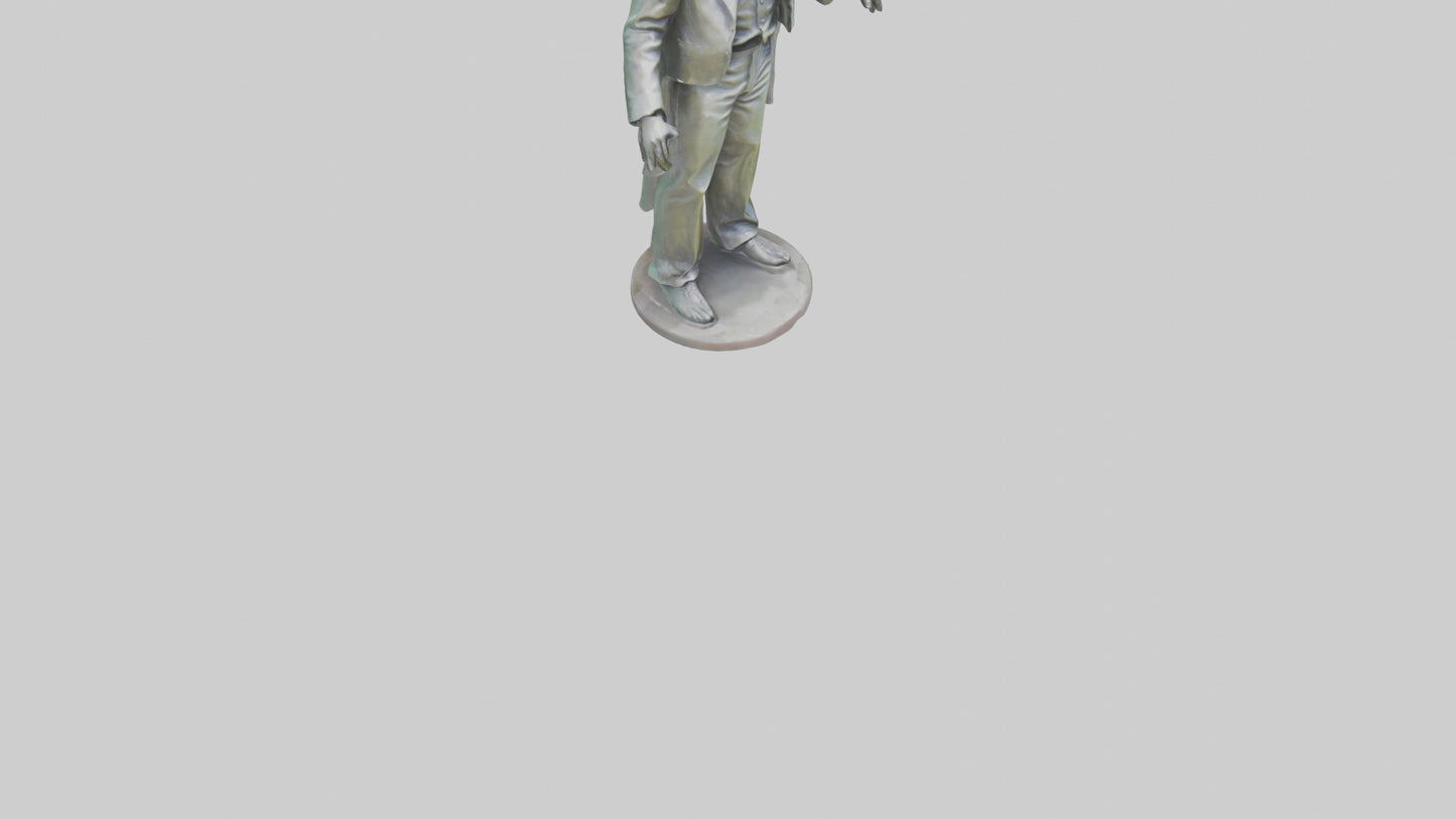 The Doors statue model 3D model