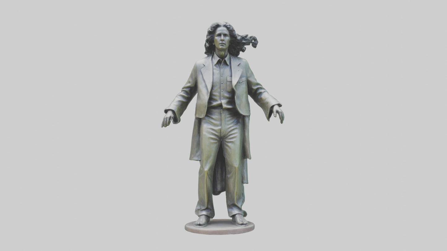 The Doors statue model 3D model