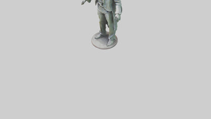 The Doors statue model 3D model