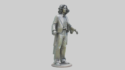 The Doors statue model 3D model