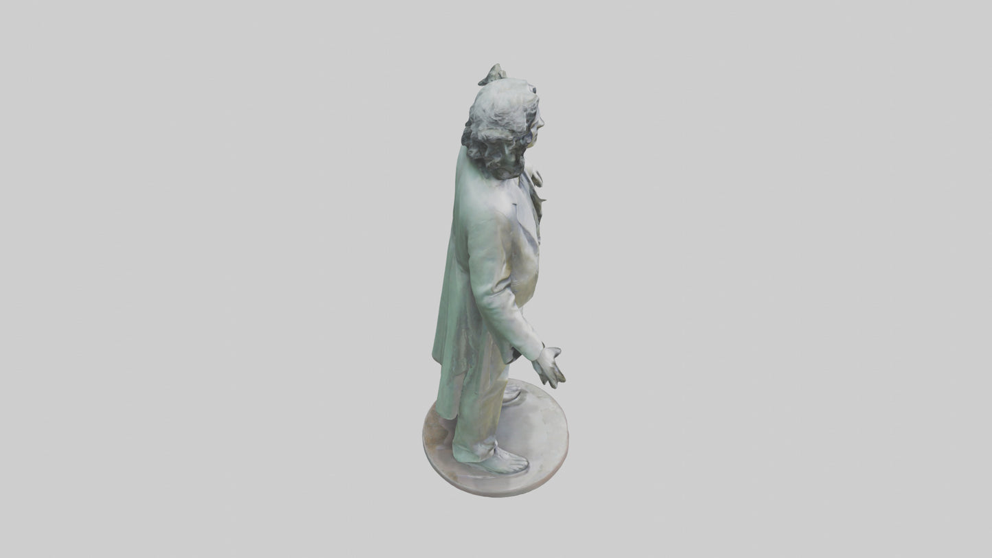 The Doors statue model 3D model