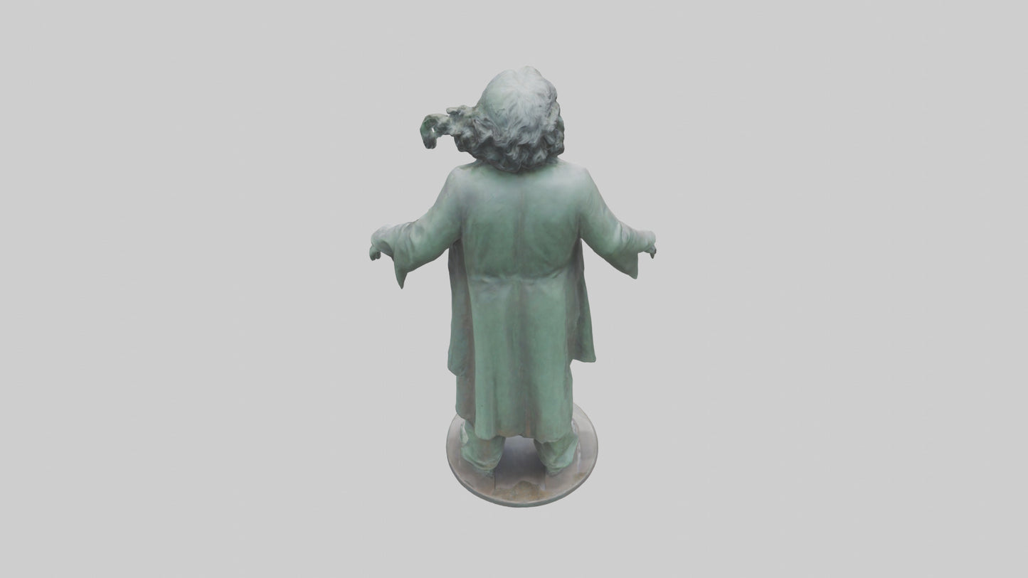 The Doors statue model 3D model