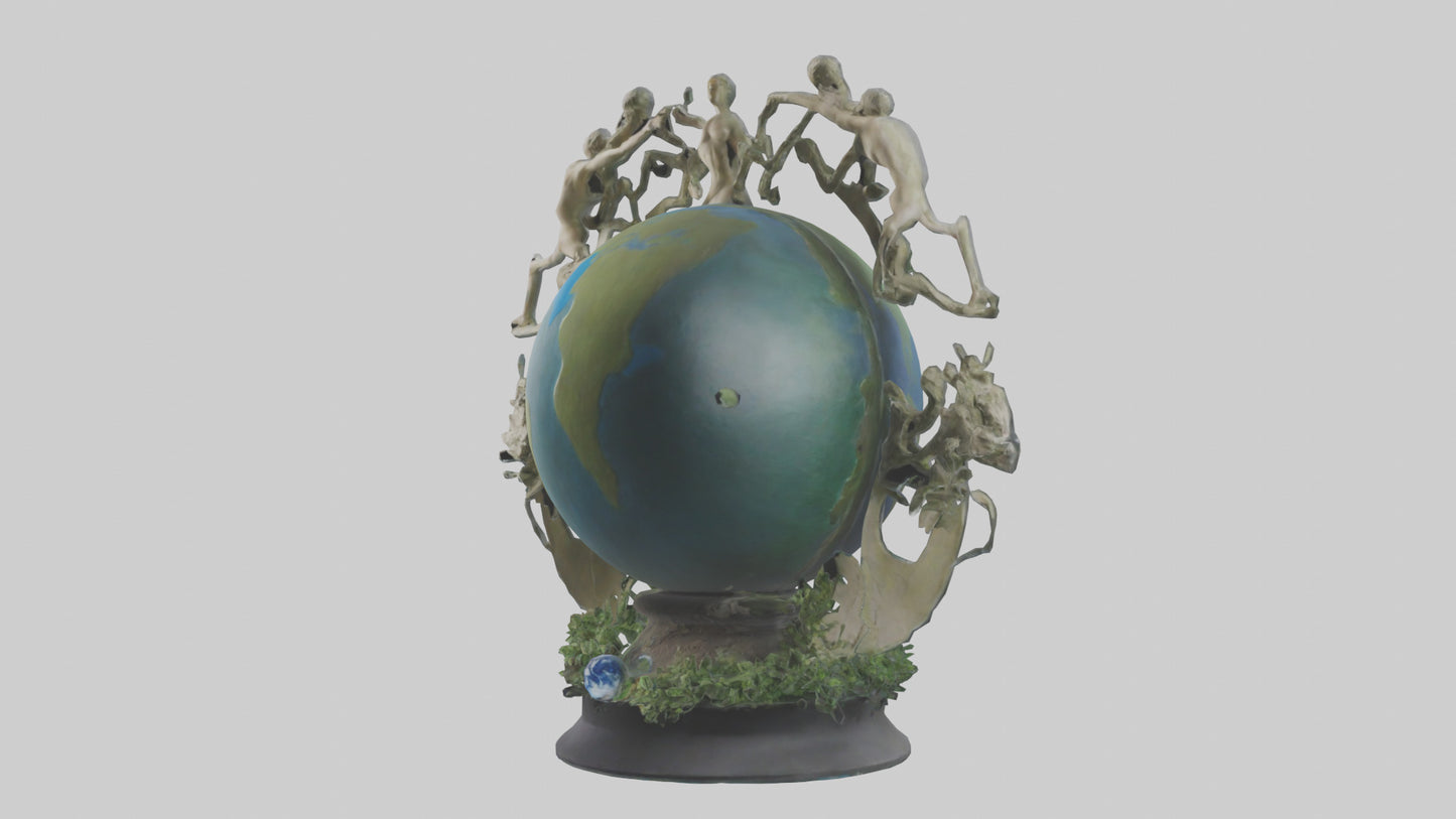 The Earth Cycle Statue model 3D model