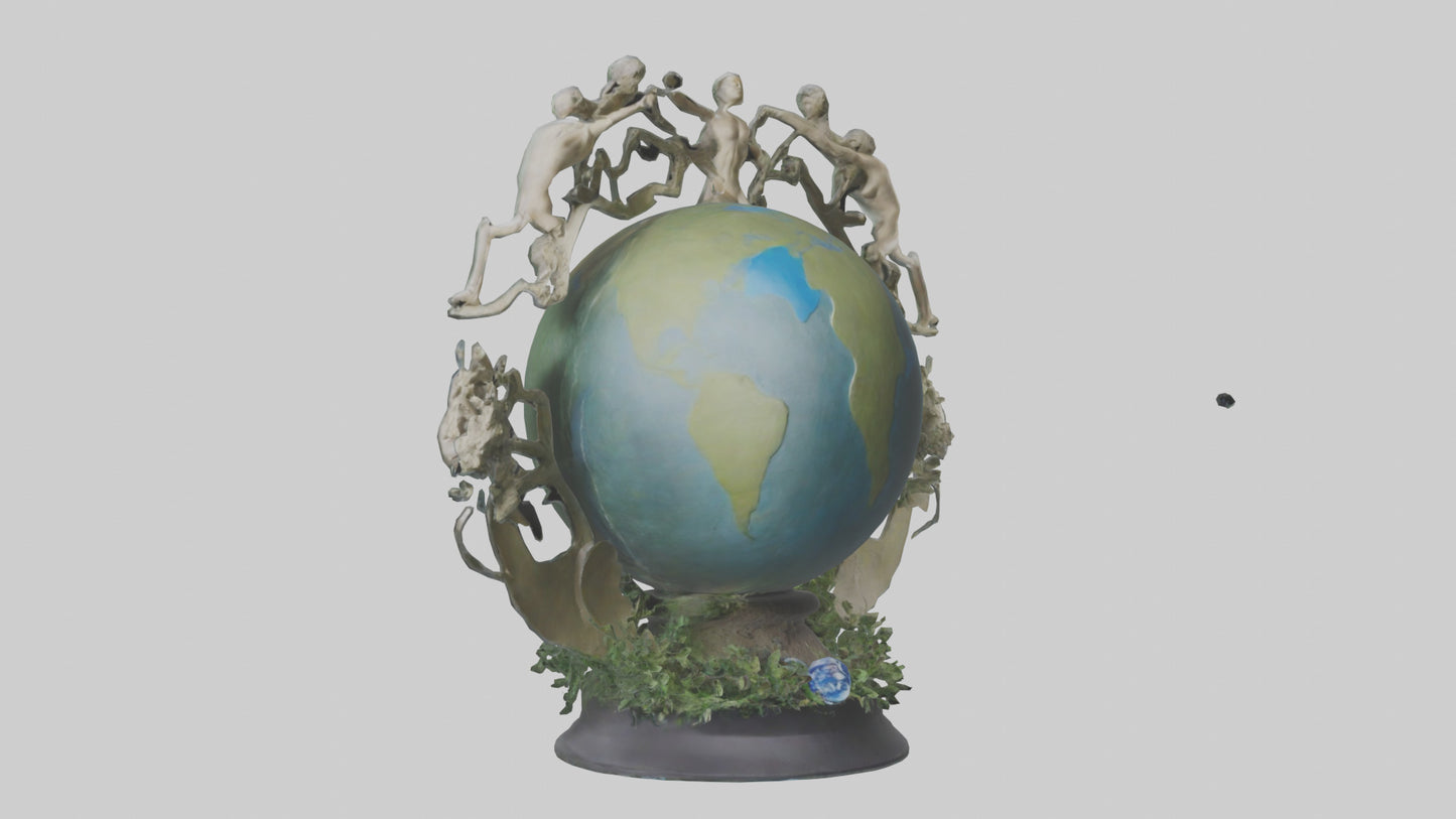 The Earth Cycle Statue model 3D model