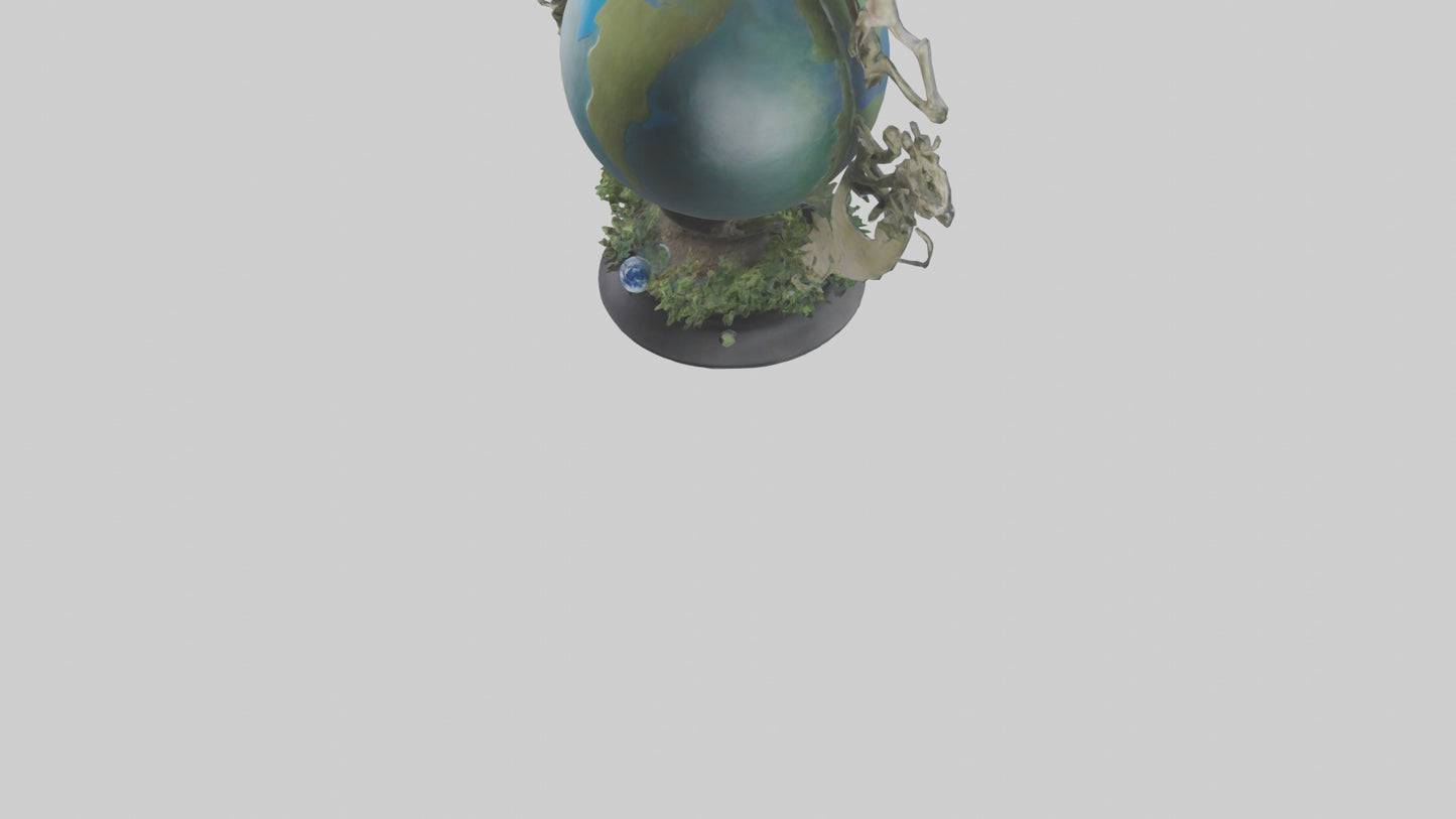 The Earth Cycle Statue model 3D model