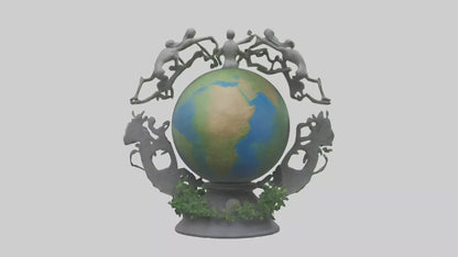 The Earth Cycle Statue model 3D model