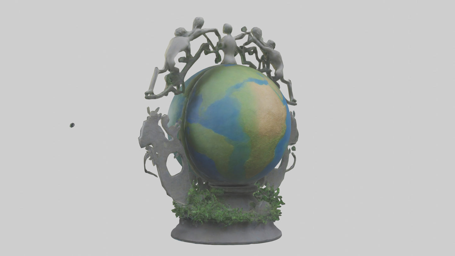 The Earth Cycle Statue model 3D model