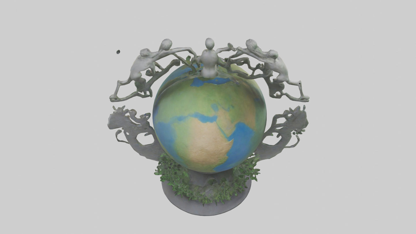 The Earth Cycle Statue model 3D model