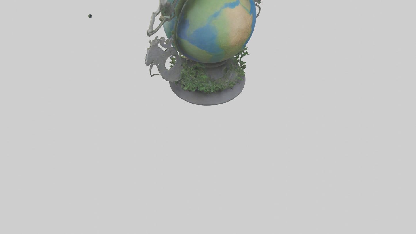 The Earth Cycle Statue model 3D model