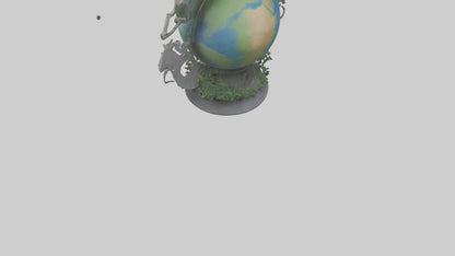 The Earth Cycle Statue model 3D model