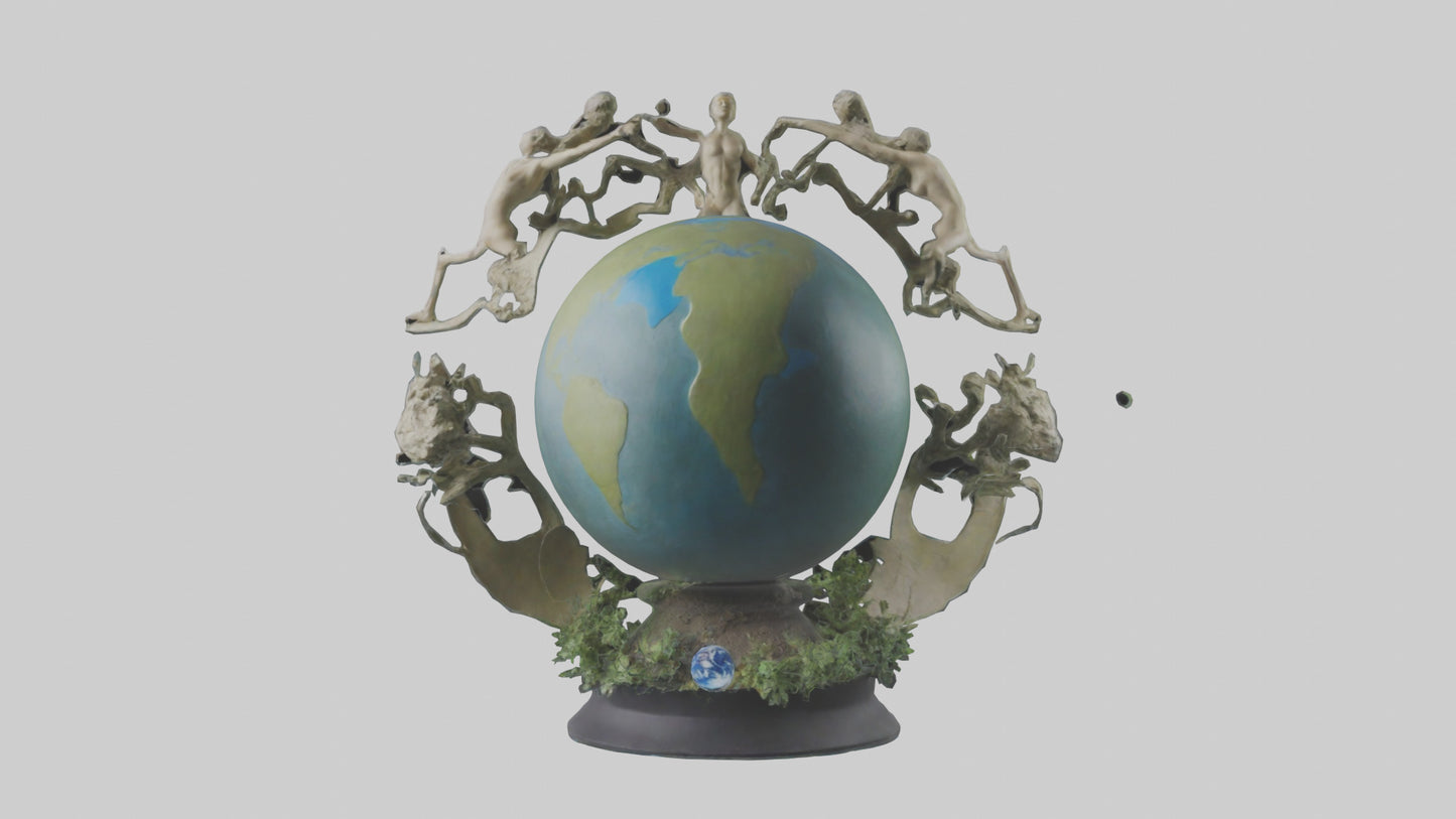 The Earth Cycle Statue model 3D model