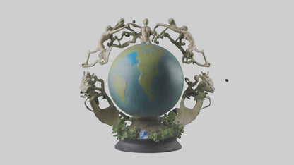 The Earth Cycle Statue model 3D model