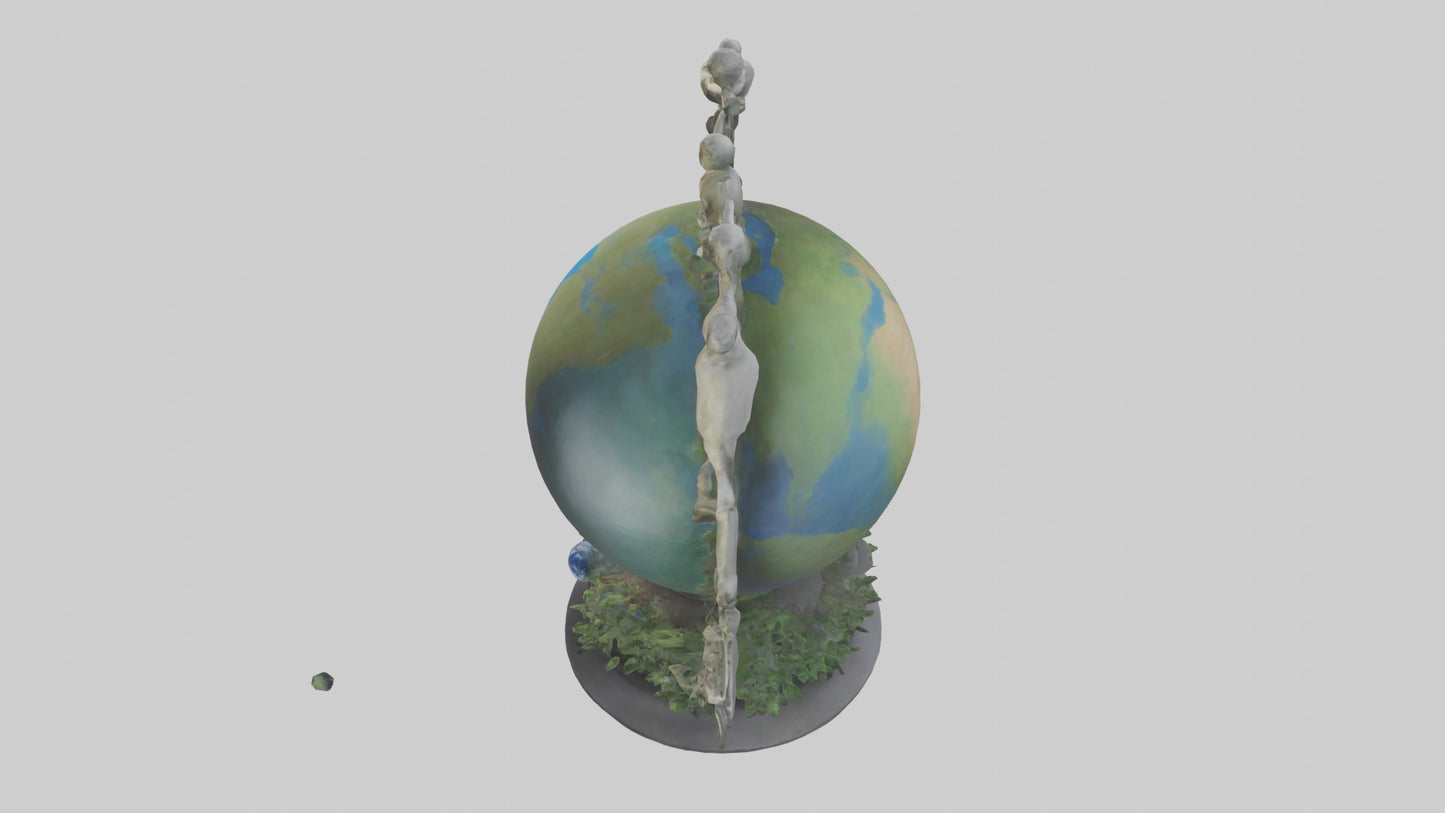The Earth Cycle Statue model 3D model