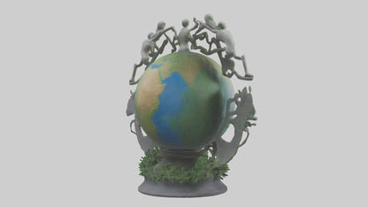 The Earth Cycle Statue model 3D model