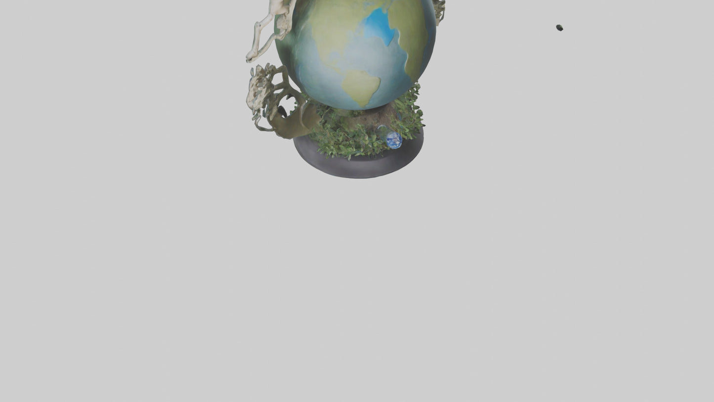 The Earth Cycle Statue model 3D model