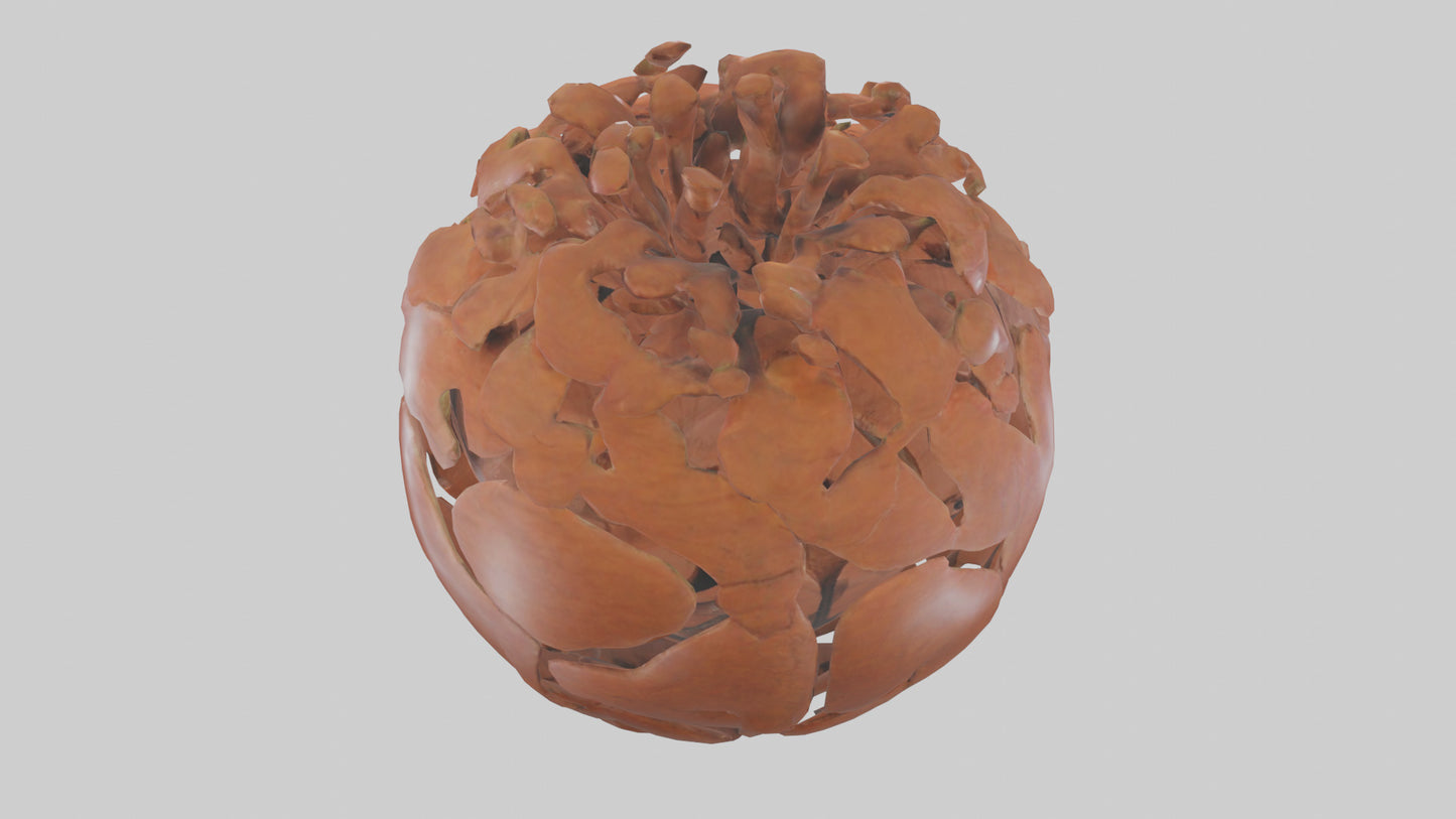 The Earths Heart Sculpture model 3D model