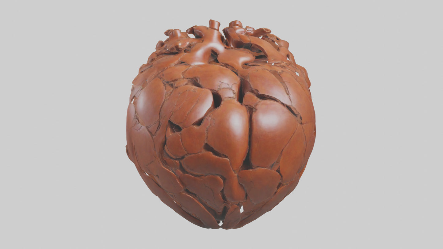 The Earths Heart Sculpture model 3D model