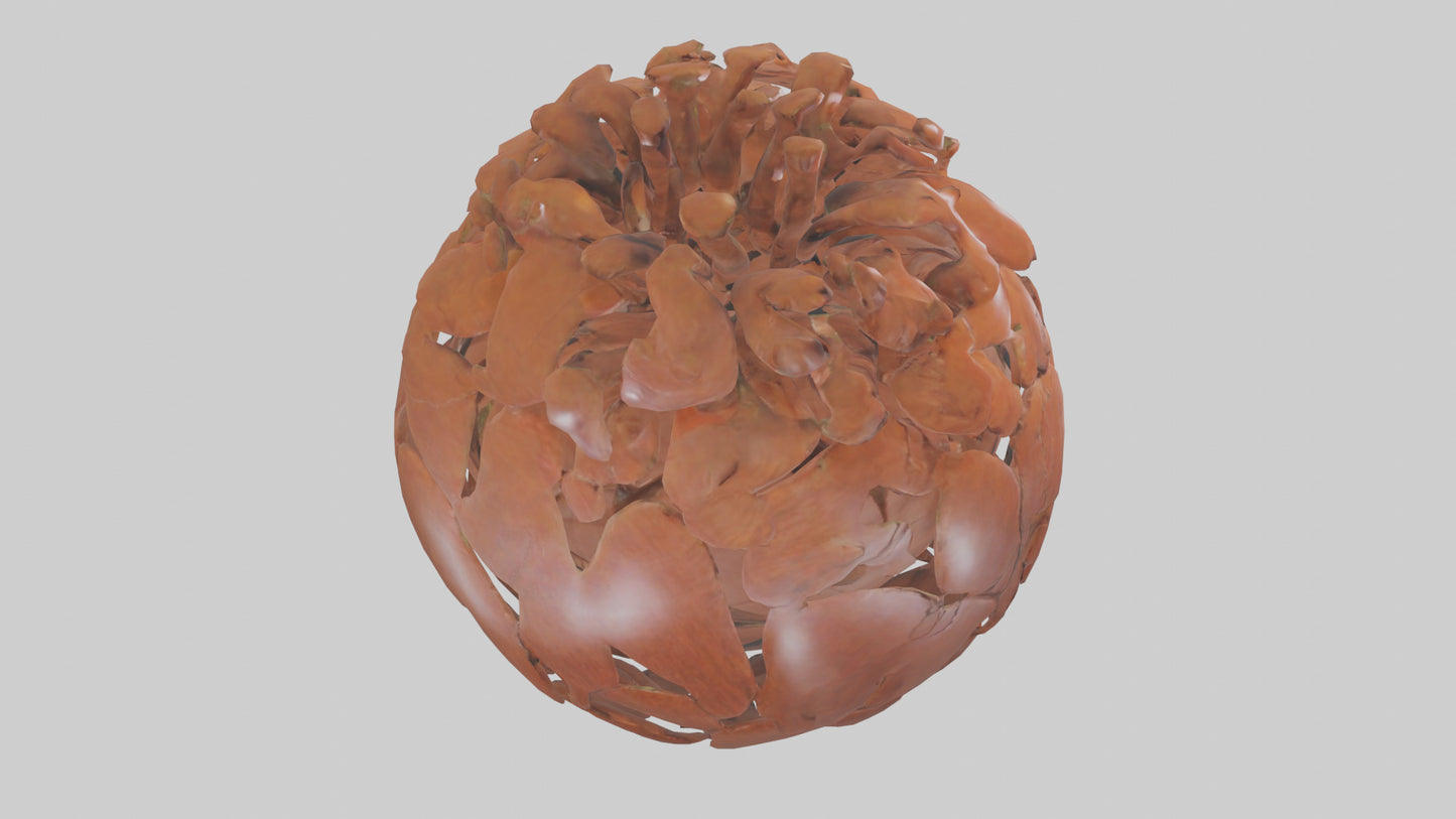 The Earths Heart Sculpture model 3D model