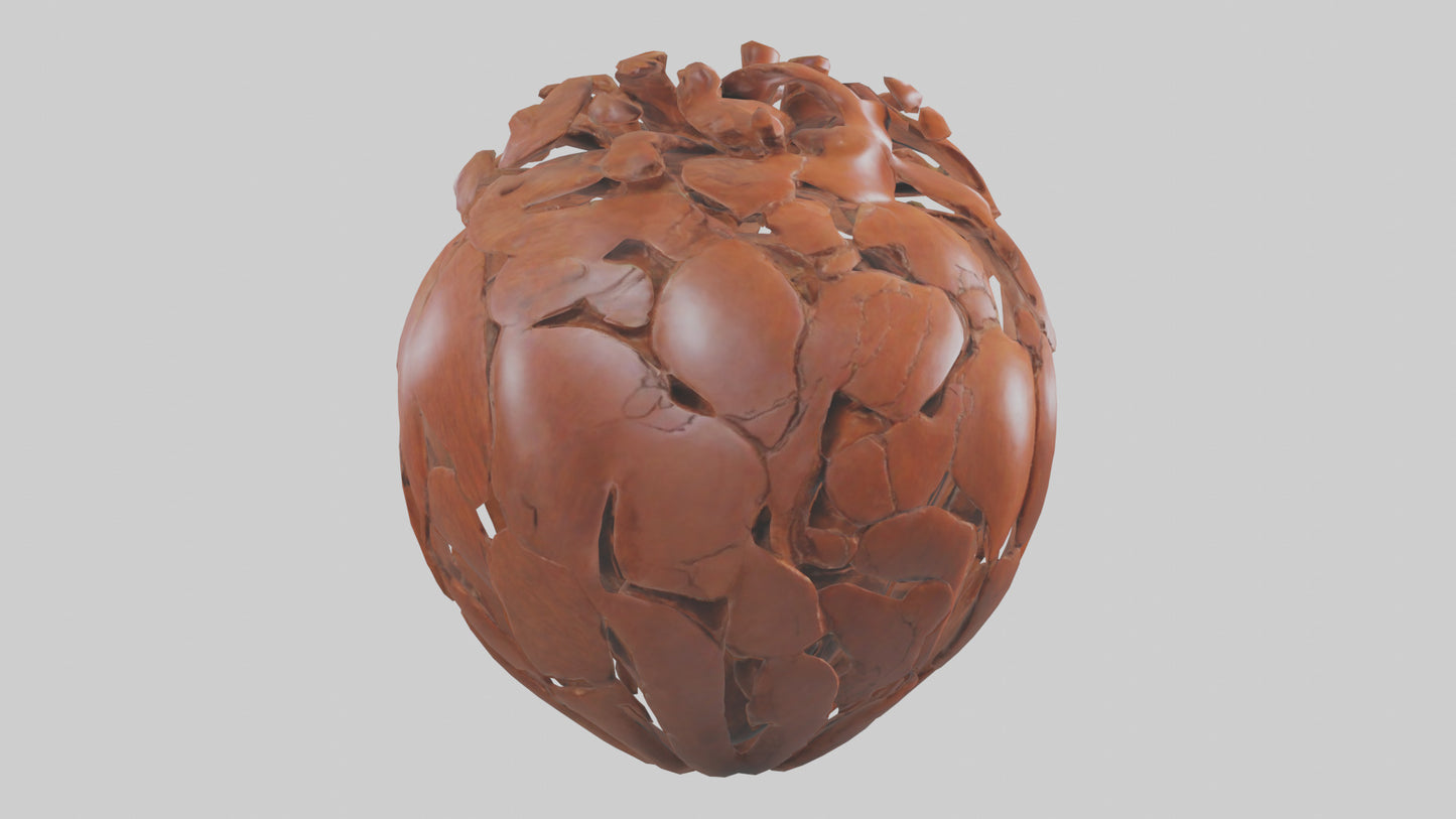 The Earths Heart Sculpture model 3D model