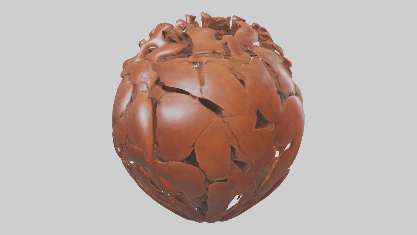 The Earths Heart Sculpture model 3D model
