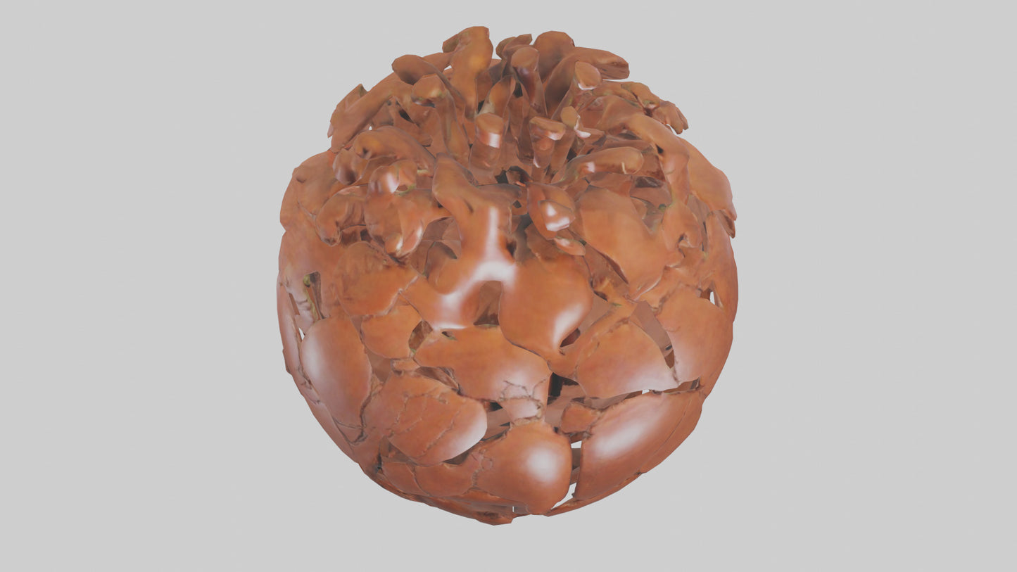 The Earths Heart Sculpture model 3D model