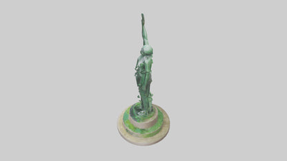 The Eco Revolution Statue model 3D model