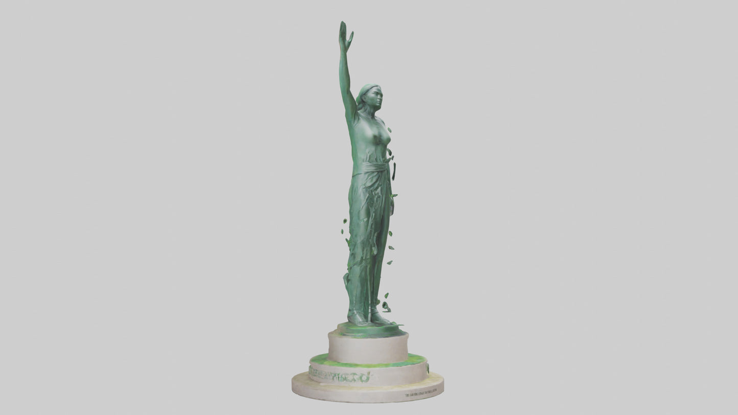 The Eco Revolution Statue model 3D model