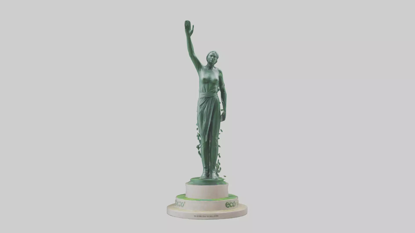 The Eco Revolution Statue model 3D model