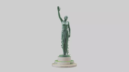 The Eco Revolution Statue model 3D model