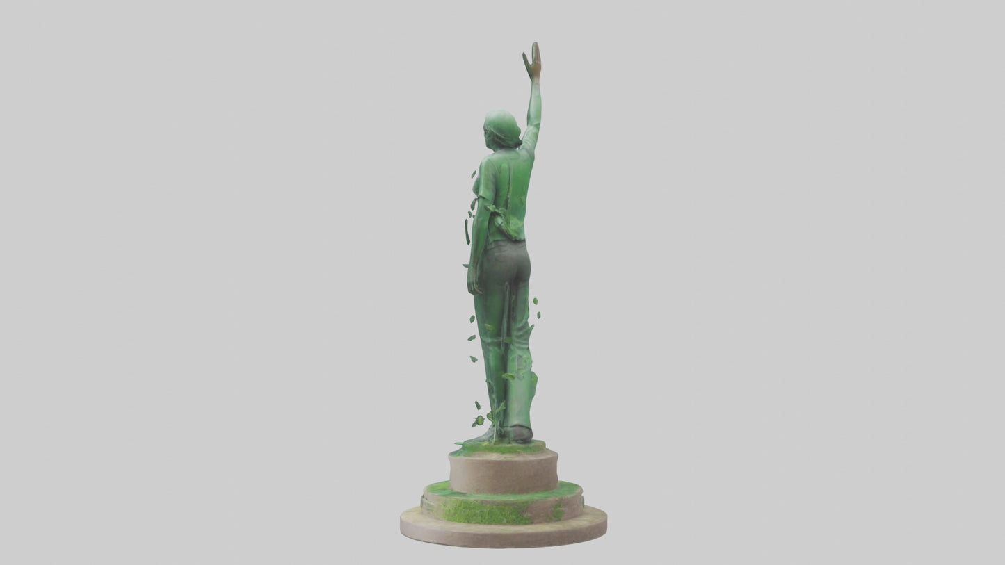 The Eco Revolution Statue model 3D model