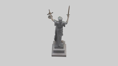 The Justice of War memorial statue model 3D model