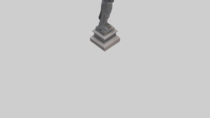 The Justice of War memorial statue model 3D model